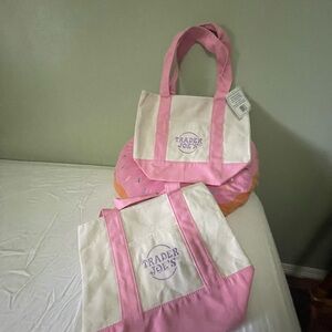 Pink and Cream Tote Bag